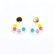 Floral Paint Palette Earrings