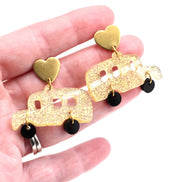 School Bus Earrings