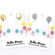 Floral Paint Palette Earrings