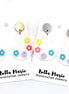 Floral Paint Palette Earrings