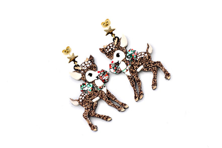 Christmas Deer Earrings