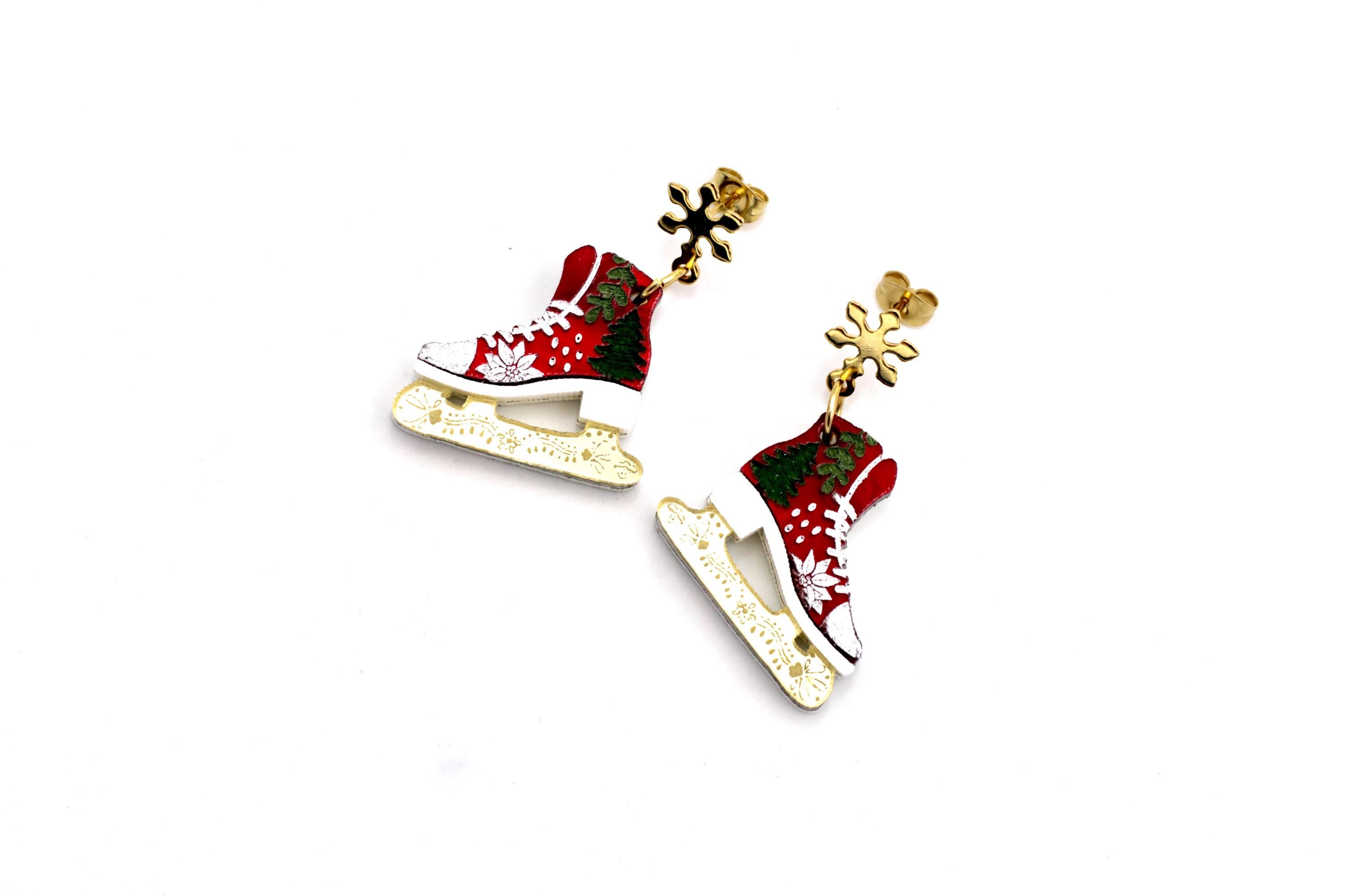Ice Skate Earrings