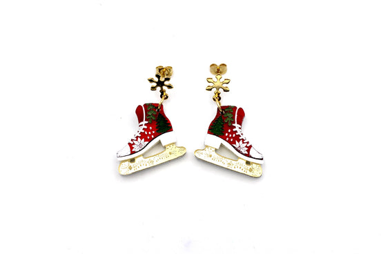 Ice Skate Earrings