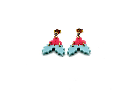 Pastel Holly Earrings