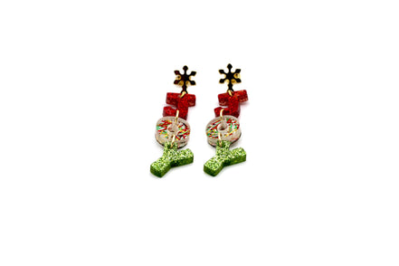 Red Green Joy Earrings