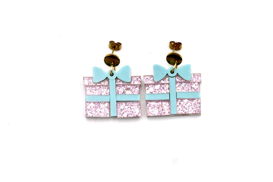 Pink Present Earrings