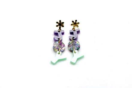Pastel Glitter Joy Earrings