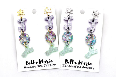 Pastel Glitter Joy Earrings
