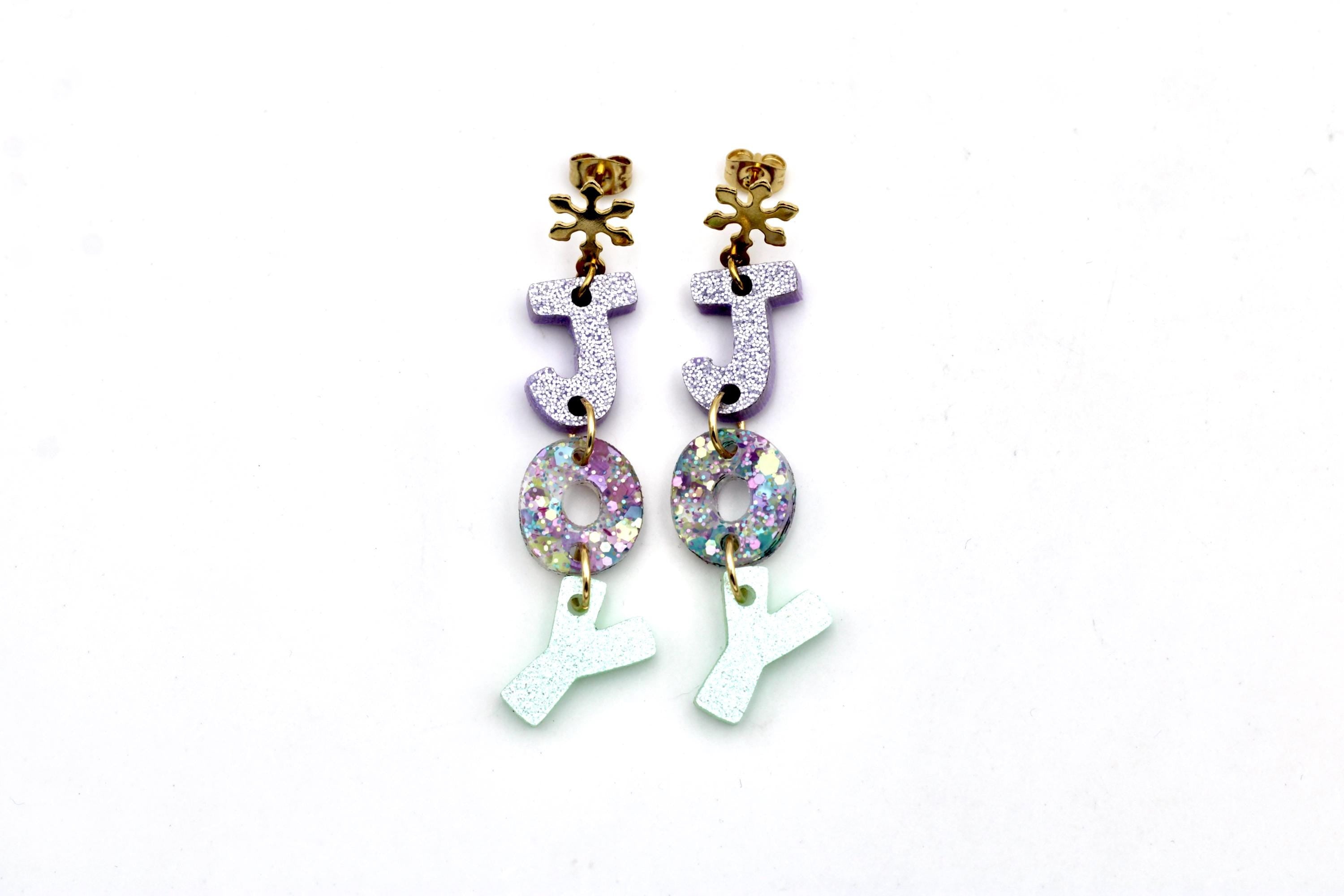 Pastel Glitter Joy Earrings