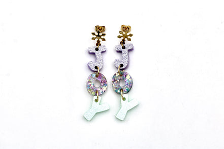 Pastel Glitter Joy Earrings