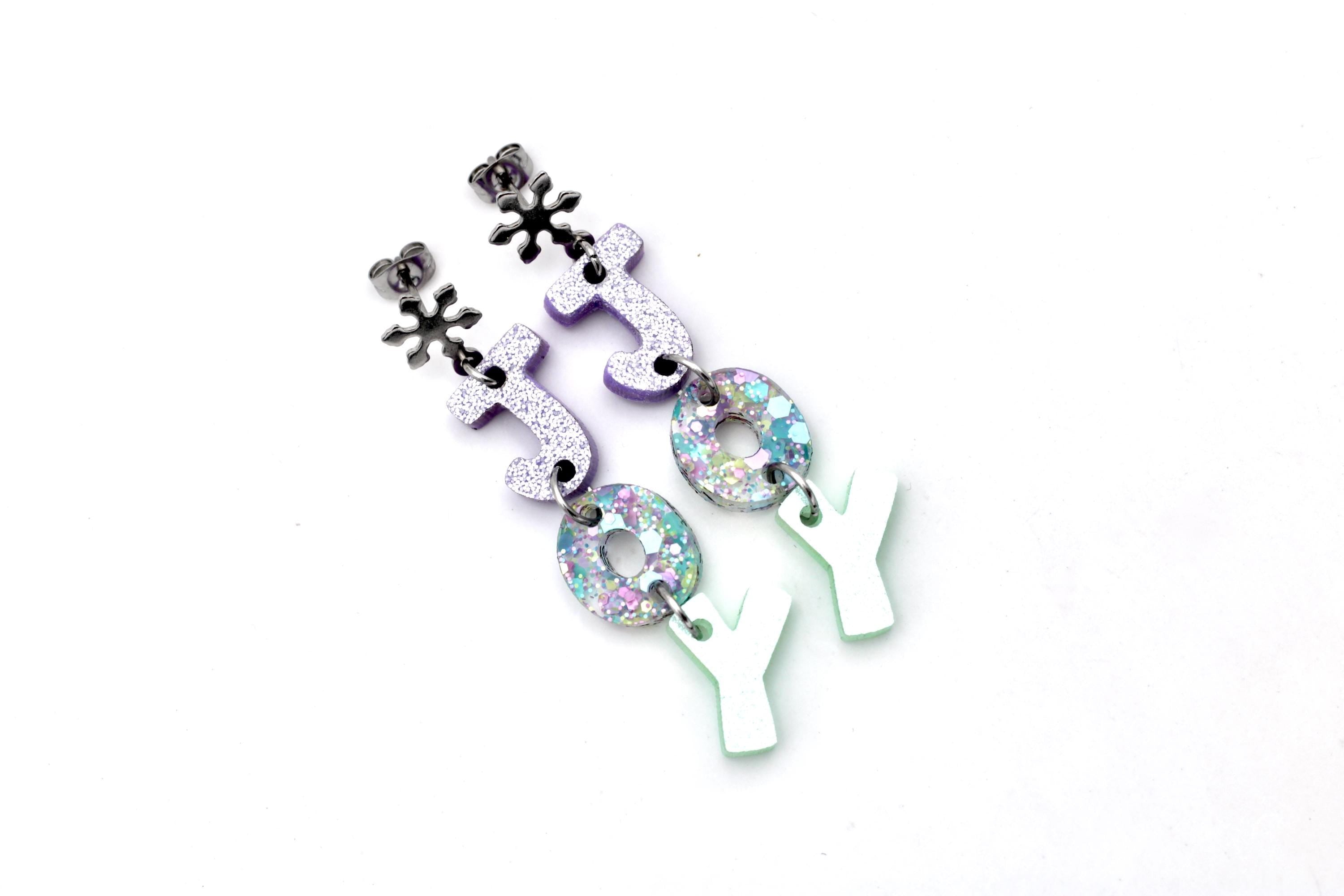 Pastel Glitter Joy Earrings