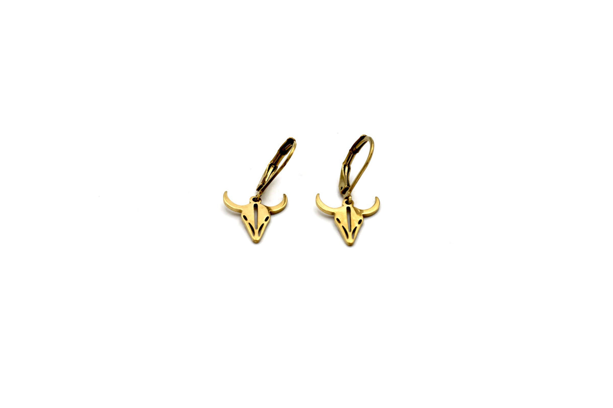 Cow Skull Earrings