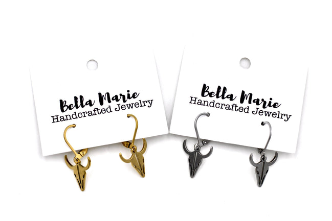 Cow Skull Earrings