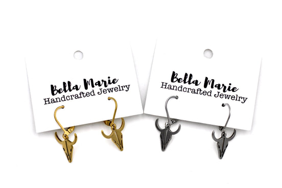 Cow Skull Earrings