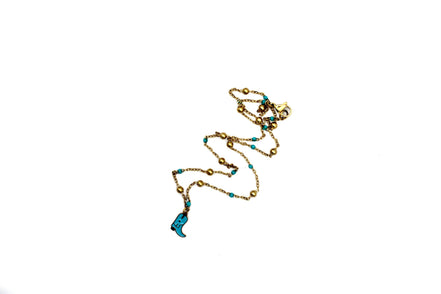 Cowgirl Boot Charm Necklace