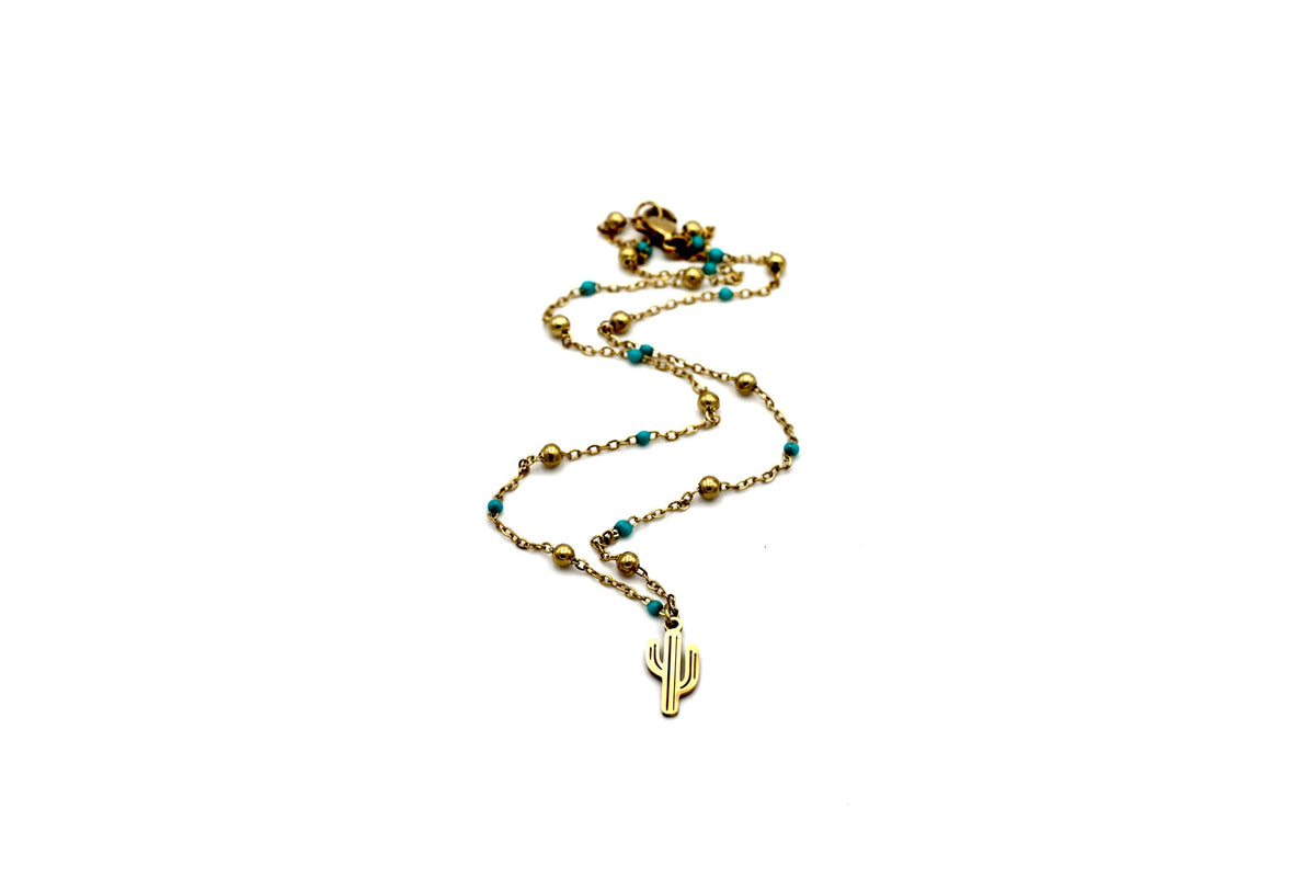 Cactus Charm Necklace