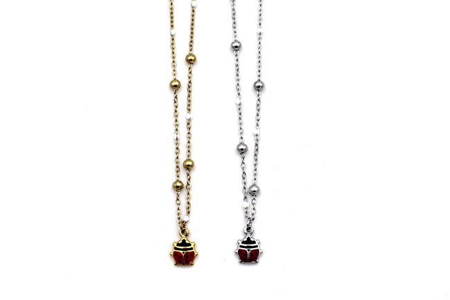 Ladybug Charm Necklace