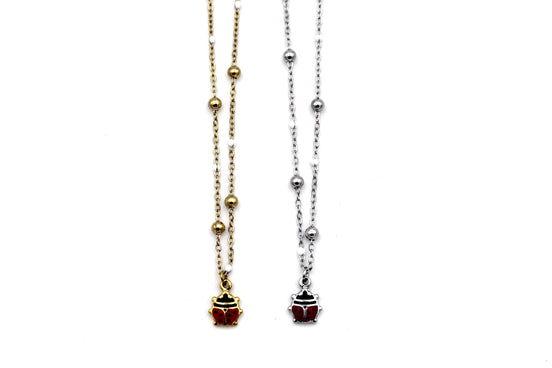 Ladybug Charm Necklace