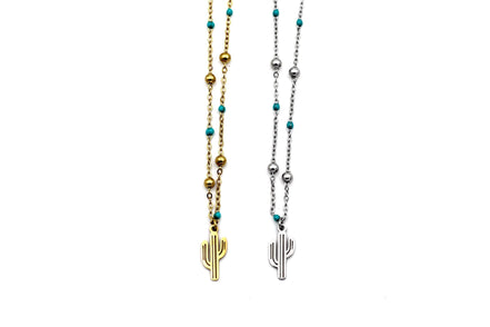 Cactus Charm Necklace