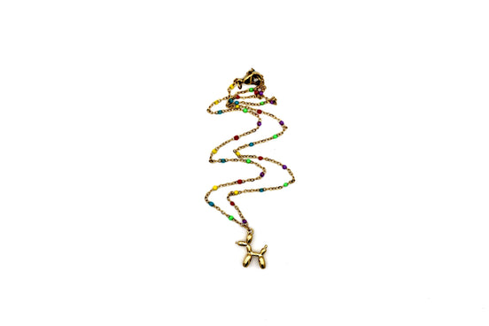 Balloon Dog Charm Necklace
