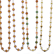 Enamel Flower Necklace