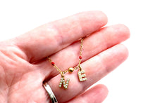 Load image into Gallery viewer, Gold Rhinestone NE Necklace
