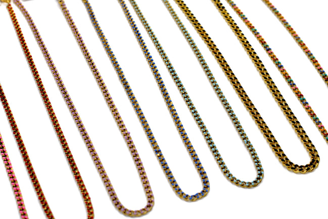 Enamel Curb Necklace