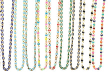 Load image into Gallery viewer, Enamel Oversized Curb Necklace
