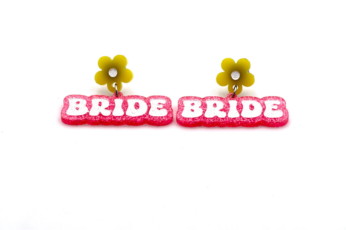Neon Wedding Earrings