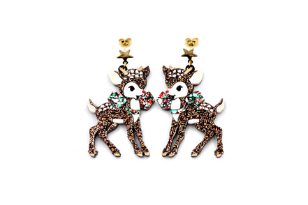 Christmas Deer Earrings