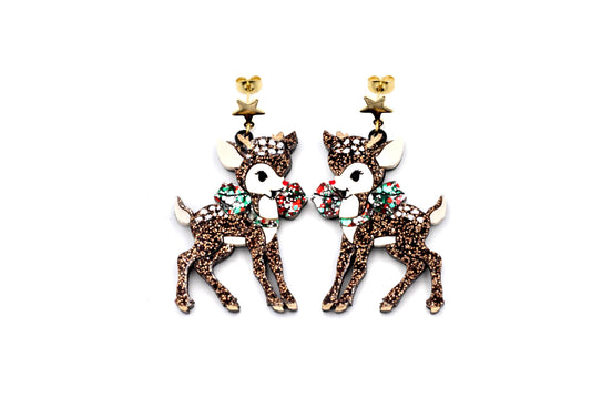 Christmas Deer Earrings