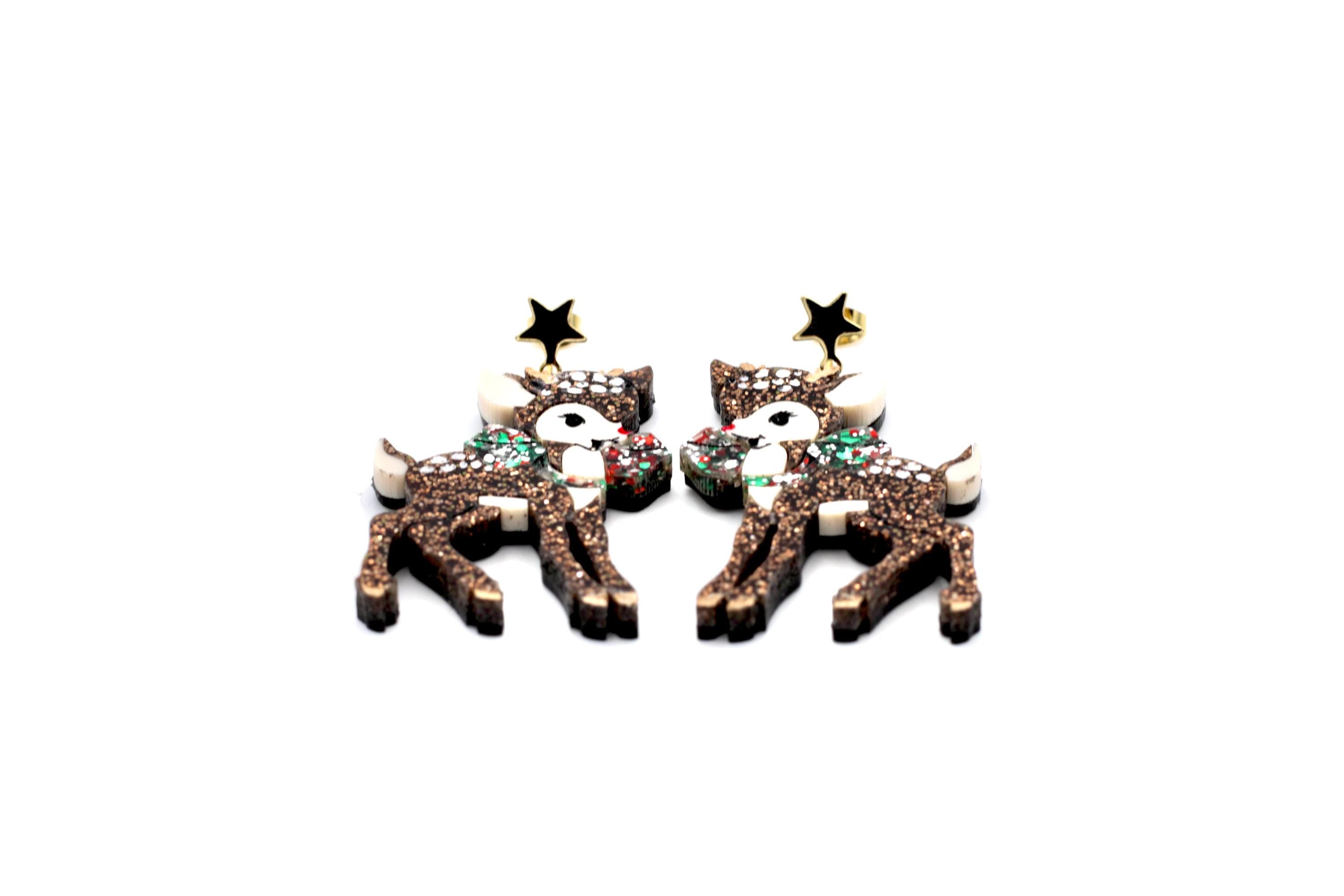 Christmas Deer Earrings