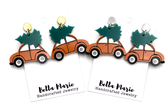 Christmas Car Earrings