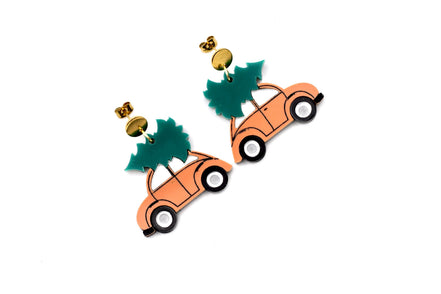 Christmas Car Earrings
