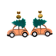 Christmas Car Earrings