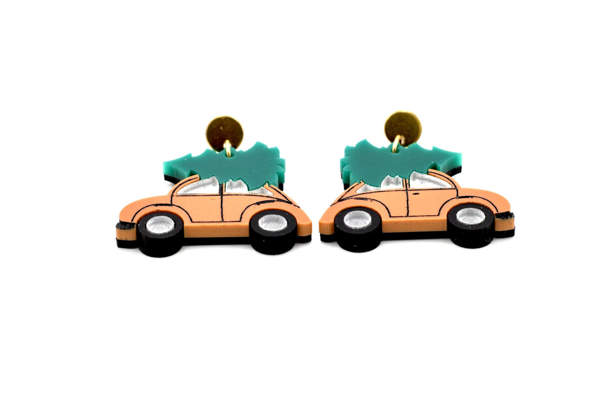 Christmas Car Earrings