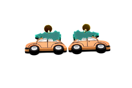 Christmas Car Earrings