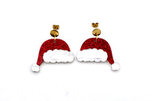 Load image into Gallery viewer, Santa Hat Earrings
