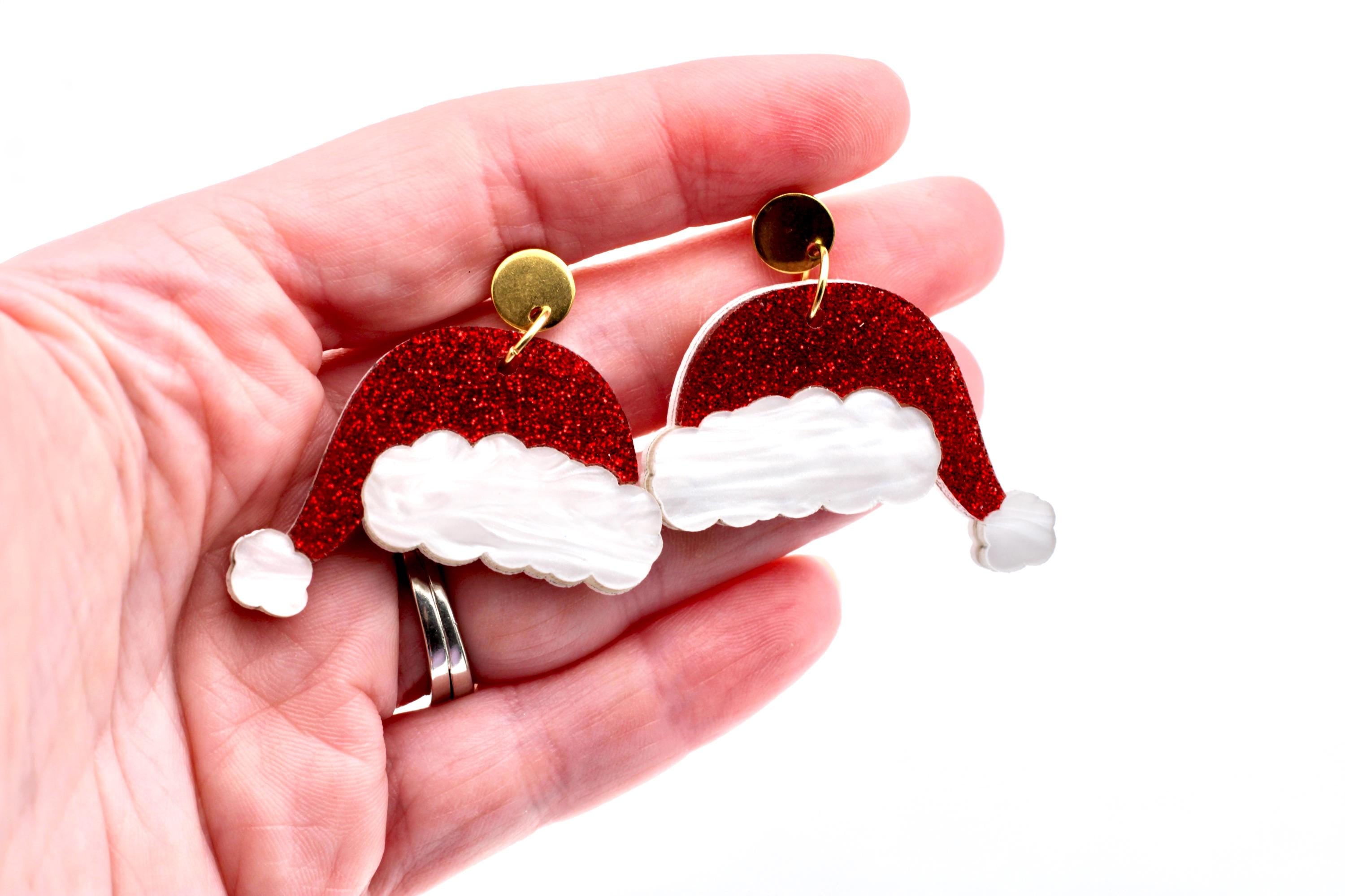 Santa Hat Earrings