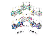 Load image into Gallery viewer, Glittery Snowflake Earrings

