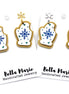 Snowflake Mitten Cookie Earrings