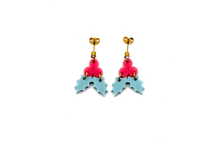 Pastel Holly Earrings
