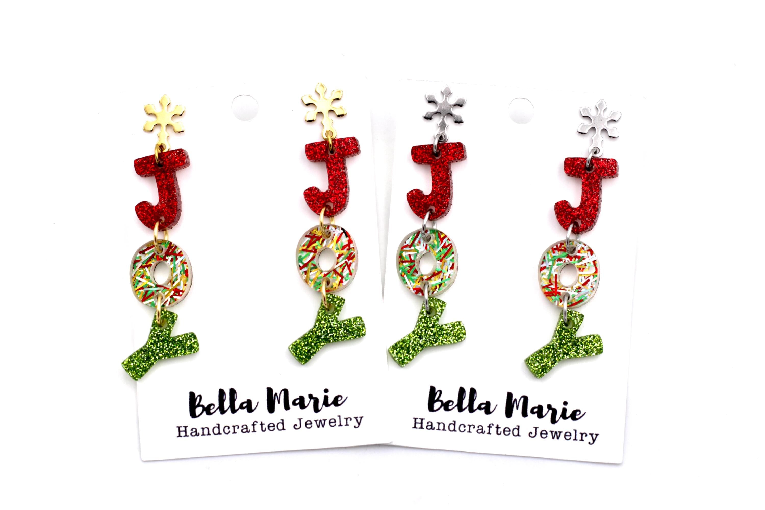 Red Green Joy Earrings