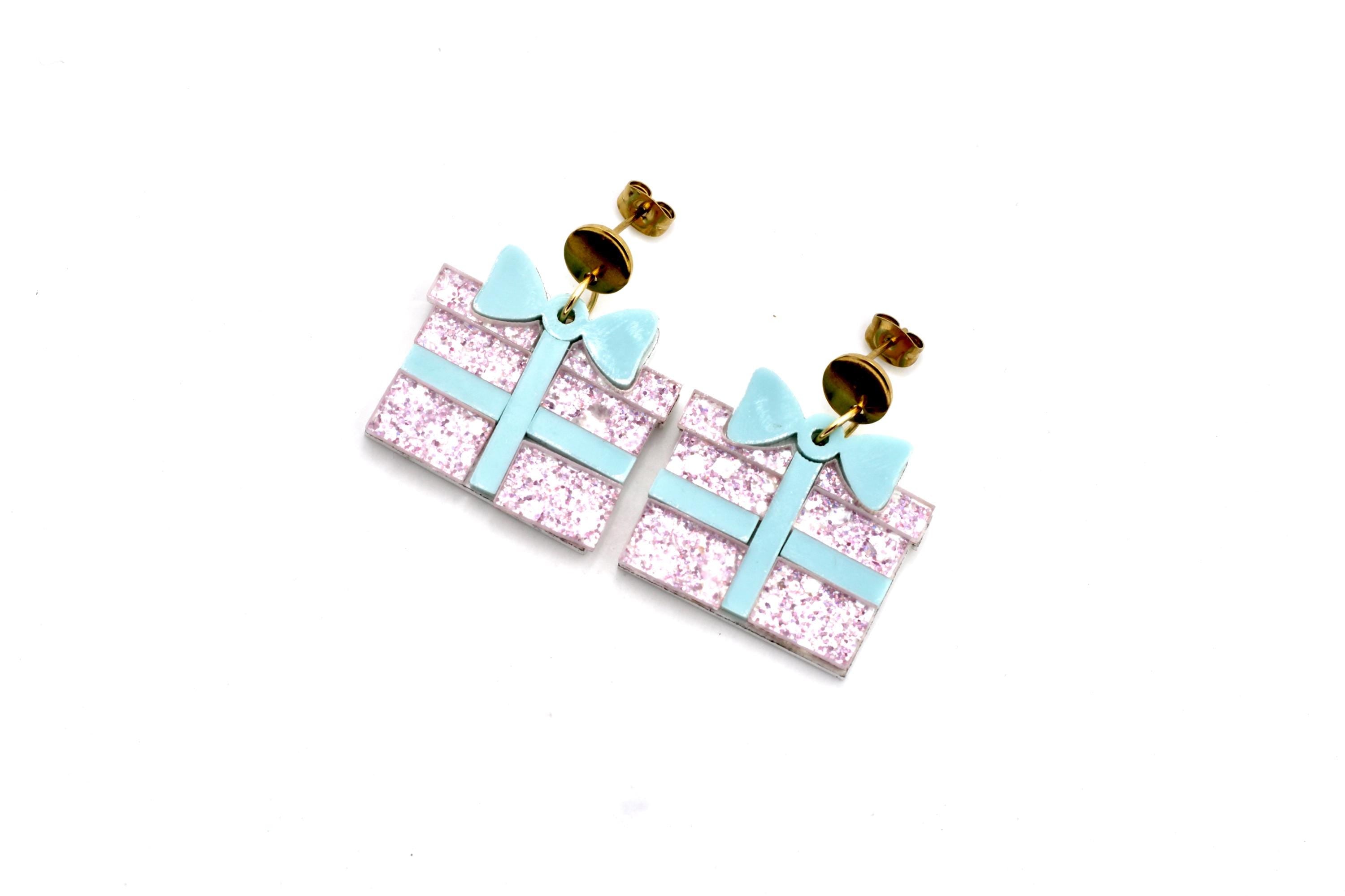 Pink Present Earrings