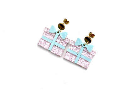 Pink Present Earrings