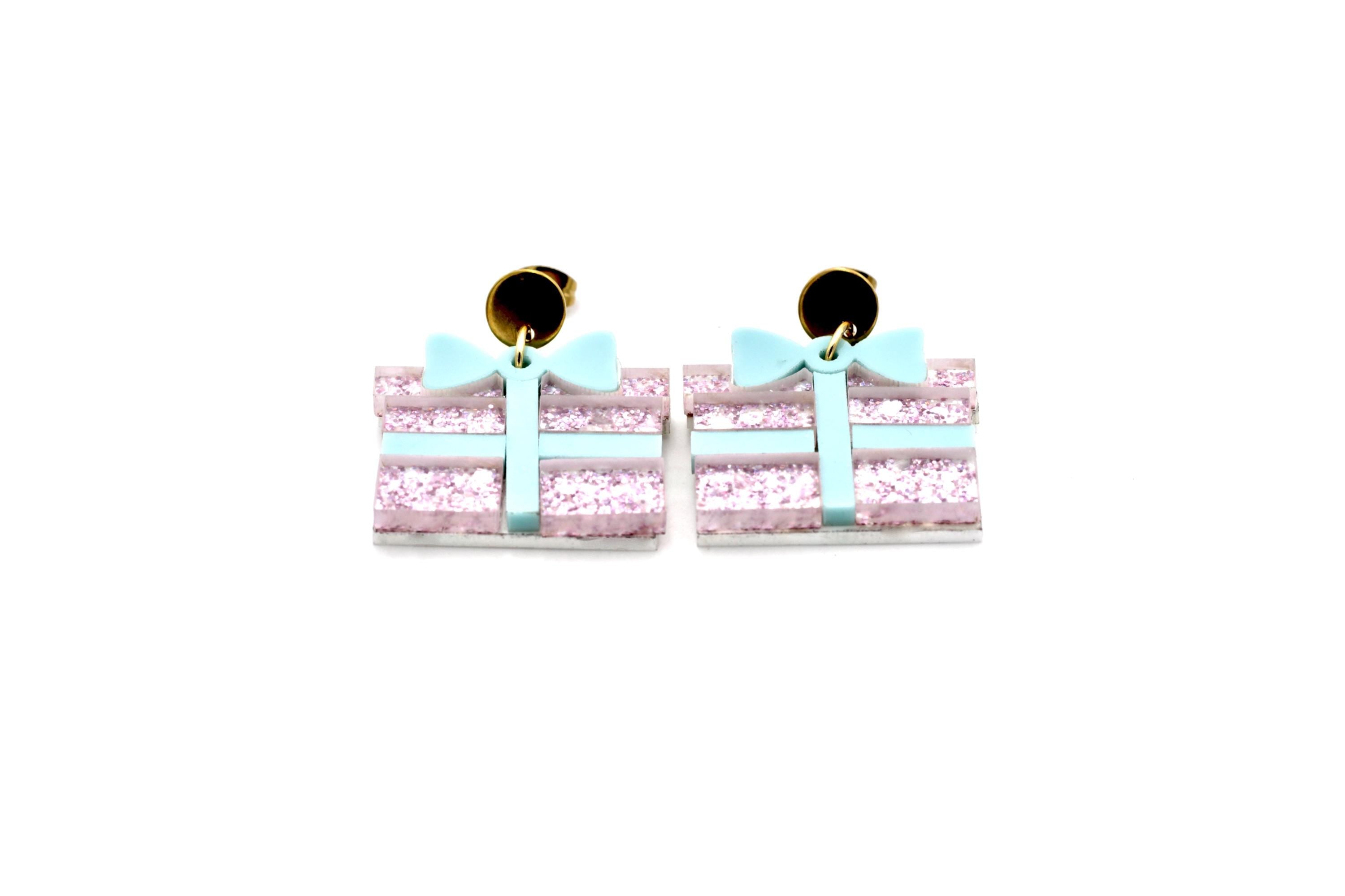Pink Present Earrings