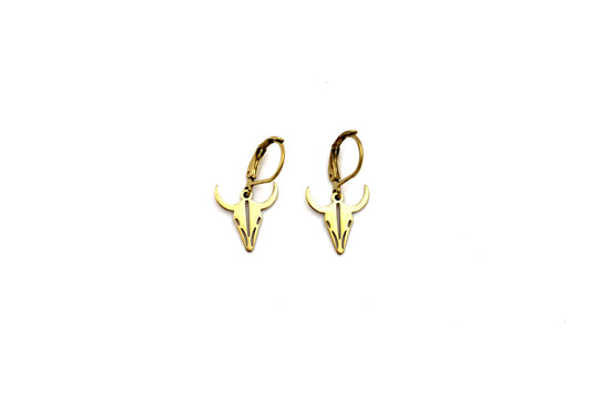 Cow Skull Earrings