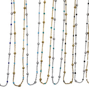 Colorful Enamel Satellite Necklace