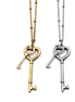 Double Key Charm Necklace