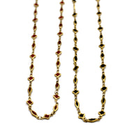 Enamel Quatrefoil Necklace